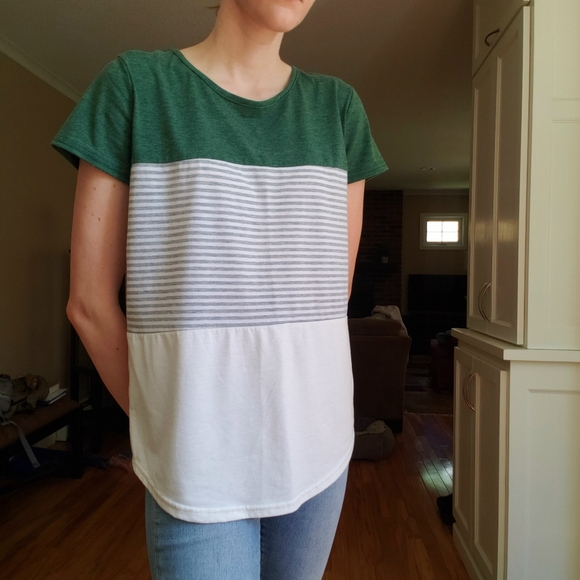 Soft Color Block T Shirt - Picture 2 of 5